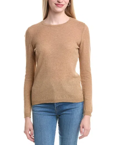 Forte Cashmere Crewneck Cashmere Sweater In Brown