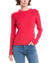 Forte Cashmere Crewneck Cashmere Sweater In Gold