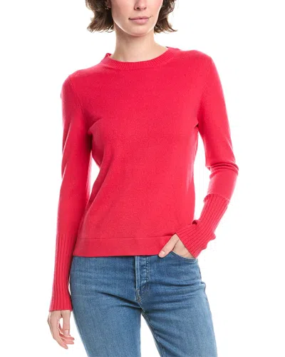 Forte Cashmere Crewneck Cashmere Sweater In Gold
