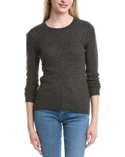 Forte Cashmere Crewneck Cashmere Sweater In Gray