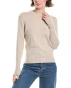 Forte Cashmere Crewneck Cashmere Sweater In Neutral