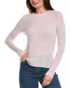 Forte Cashmere Crewneck Cashmere Sweater In Pink