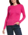 Forte Cashmere Crewneck Cashmere Sweater In Pink