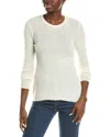 Forte Cashmere Crewneck Cashmere Sweater In White