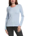 Forte Cashmere Crewneck Silk & Cashmere-blend Sweater In Blue