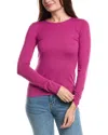 Forte Cashmere Crewneck Silk & Cashmere-blend Sweater In Pink