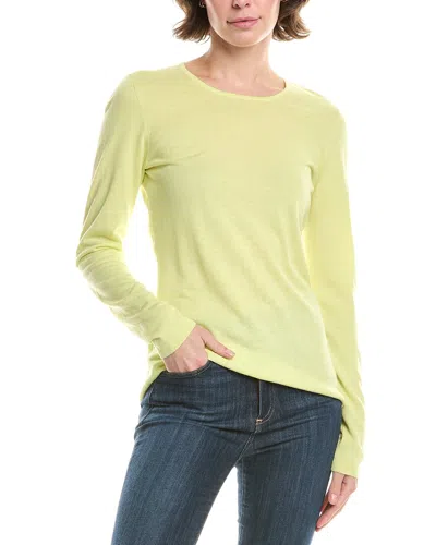 Forte Cashmere Crewneck Silk & Cashmere-blend Sweater In Green
