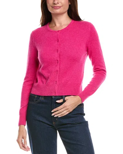 Forte Cashmere Cropped Cashmere Sweater In Pink