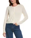 Forte Cashmere Cropped Cashmere Sweater In White