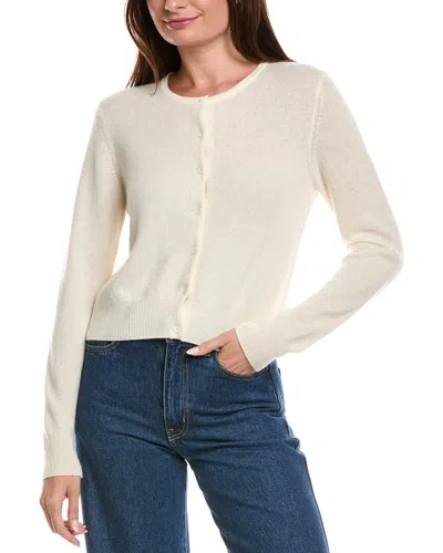 Forte Cashmere Cropped Cashmere Sweater In White