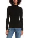 Forte Cashmere Crystal Cashmere Pullover In Black