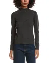 Forte Cashmere Crystal Cashmere Pullover In Gray