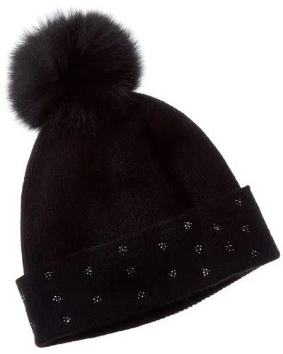 Forte Cashmere Crystal Cuff Cashmere Hat