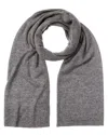 Forte Cashmere Crystal Studded Cashmere Scarf In Grey