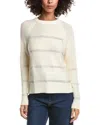 Forte Cashmere Crystal Wool & Cashmere-blend Raglan Sweater In White