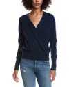 Forte Cashmere Drape Surplus Cashmere Pullover In Blue