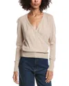 Forte Cashmere Drape Surplus Cashmere Pullover In Brown