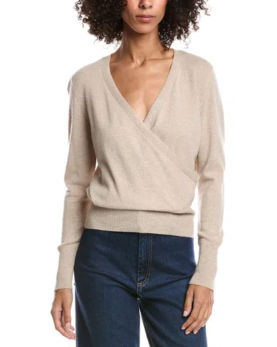 Forte Cashmere Drape Surplus Cashmere Pullover In Brown