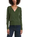 Forte Cashmere Drape Surplus Cashmere Pullover In Green