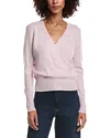 Forte Cashmere Drape Surplus Cashmere Pullover In Pink