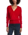 Forte Cashmere Drape Surplus Cashmere Pullover In Red