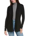 Forte Cashmere Easy Silk & Cashmere-blend Cardigan In Black