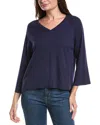 Forte Cashmere Easy Silk & Cashmere-blend Sweater In Blue
