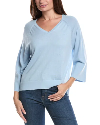 Forte Cashmere Easy Silk & Cashmere-blend Sweater In Multi