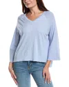 Forte Cashmere Easy Silk & Cashmere-blend Sweater In Purple