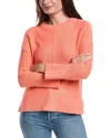 Forte Cashmere Easy Sweater In Green