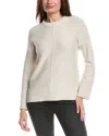 Forte Cashmere Easy Sweater In Neutral
