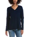 Forte Cashmere Easy Wool & Cashmere-blend Sweater In Blue
