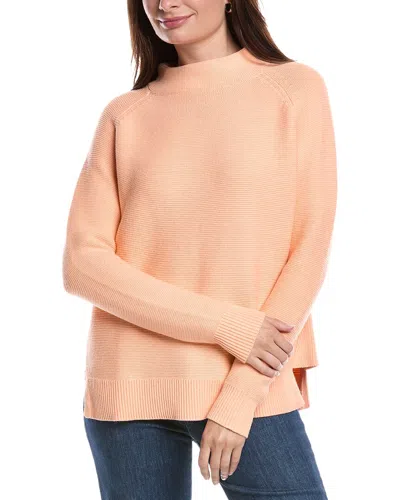 FORTE CASHMERE FORTE CASHMERE GARTER FUNNEL NECK SWEATER