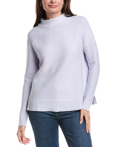 FORTE CASHMERE FORTE CASHMERE GARTER FUNNEL NECK SWEATER