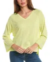 Forte Cashmere High-low Silk & Cashmere-blend Top In Multi