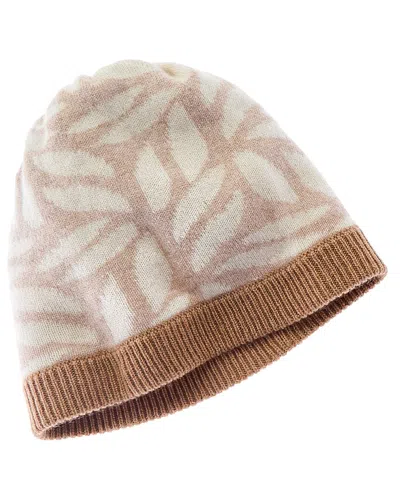 Forte Cashmere Jacquard Cashmere Hat In Grey