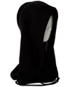 Forte Cashmere Jersey Drawstring Cashmere Hood In Black