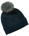 Forte Cashmere Luxe Cable Cashmere Hat In Green