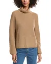 Forte Cashmere Luxe Wool & Cashmere-blend Turtleneck Sweater In Brown
