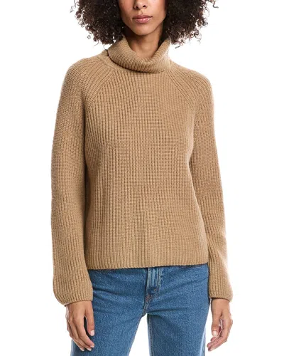 Forte Cashmere Luxe Wool & Cashmere-blend Turtleneck Sweater In Brown