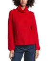 Forte Cashmere Luxe Wool & Cashmere-blend Turtleneck Sweater In Red