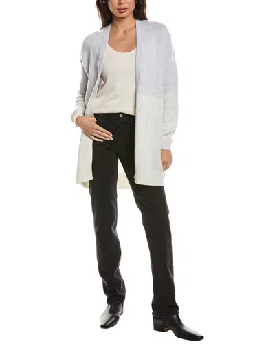 Forte Cashmere Ombre Cashmere Cardigan In Gray