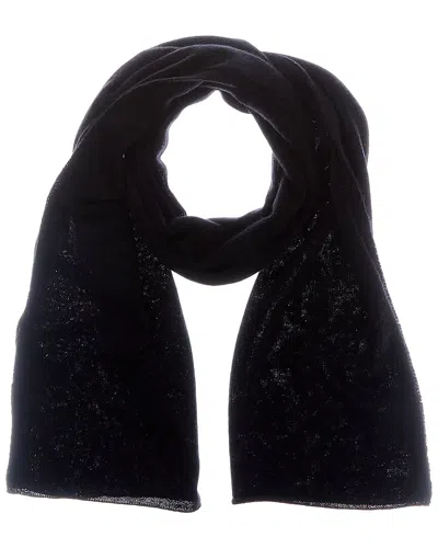Forte Cashmere Oversized Cashmere Scarf In Black