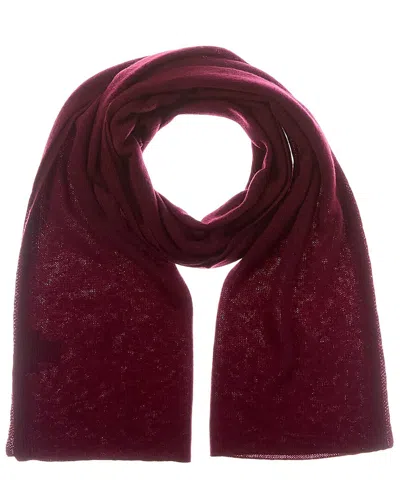 Forte Cashmere Oversized Cashmere Scarf In Burgundy