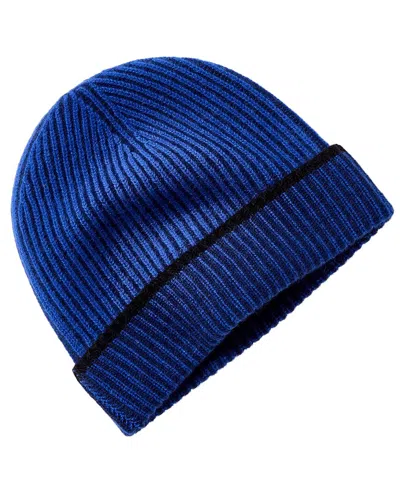 Forte Cashmere Plaited Cashmere Hat In Blue