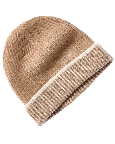 Forte Cashmere Plaited Cashmere Hat In Brown