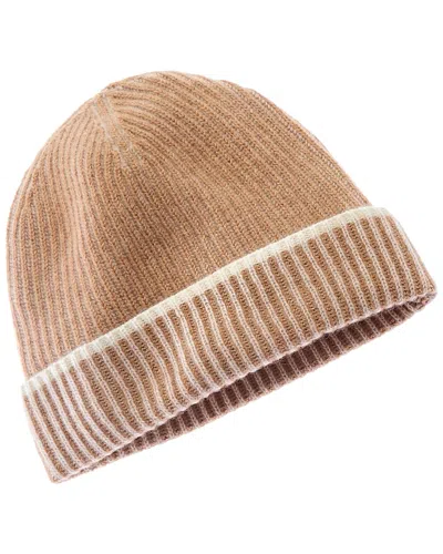 Forte Cashmere Plaited Cashmere Hat In Brown