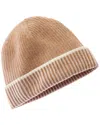 Forte Cashmere Plaited Cashmere Hat In Brown