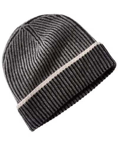 Forte Cashmere Plaited Cashmere Hat In Gray