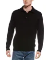 Forte Cashmere Polo Cashmere Sweater In Black